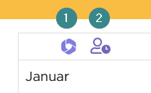 Jahreskalender - Task einblenden