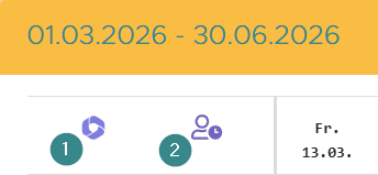 Kalender - Monatsansicht - Tasks einblenden