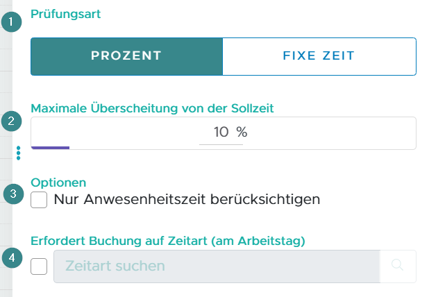 Regel: Maximale Zeit melden