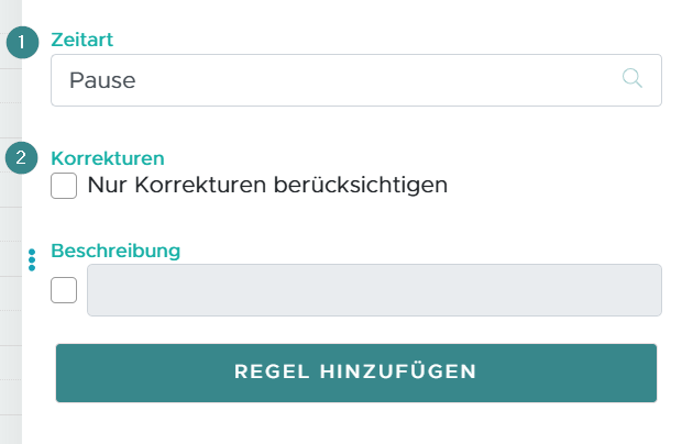 Regel: Pausentotal ganzer Tag