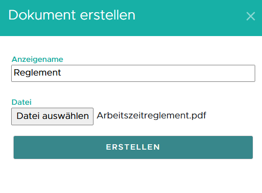Externe Dokumente erstellen